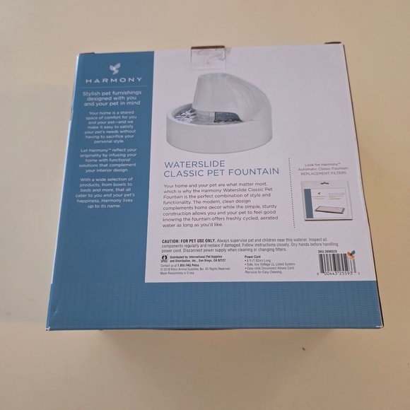 Harmony Waterslide Classic Pet Fountain - Opened box - Picture 4 of 9